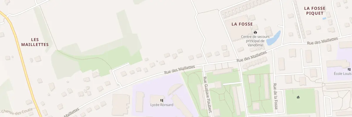 Plan du 39 Rue des Maillettes à Vendôme