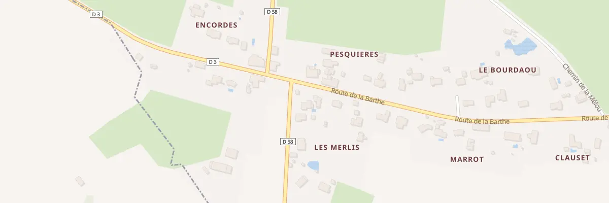 Plan du 40 Rte de la Barthe à Plagnole