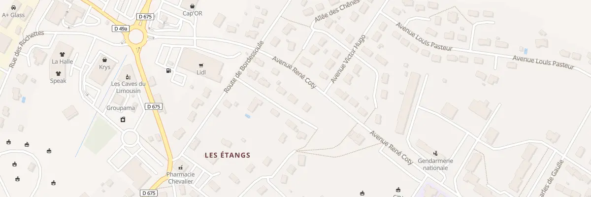 Plan du 9005 Che des Petites Mezières à Bellac