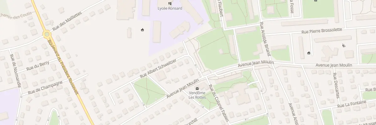 Plan du 2 Rue Albert Schweitzer à Vendôme