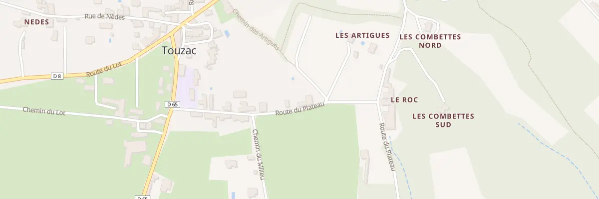 Plan du 5124 Touzac à Lacapelle-Cabanac