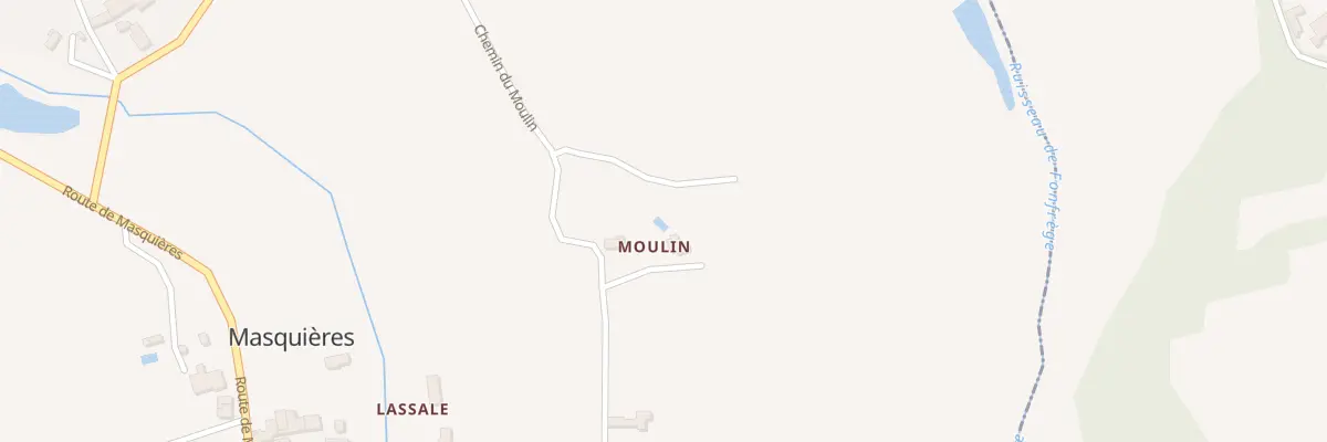 Plan du 5026 Moulin à Masquières