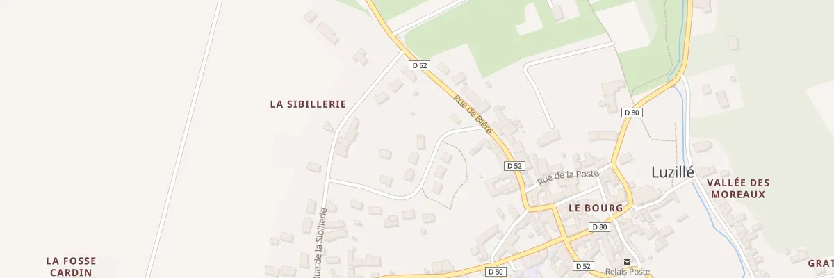 Plan du 1 Rue des Bruyeres à Luzillé