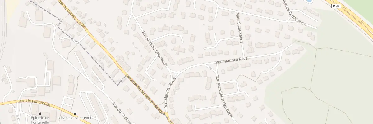 Plan du 145 Rue Maurice Ravel à Notre-Dame-de-Bondeville