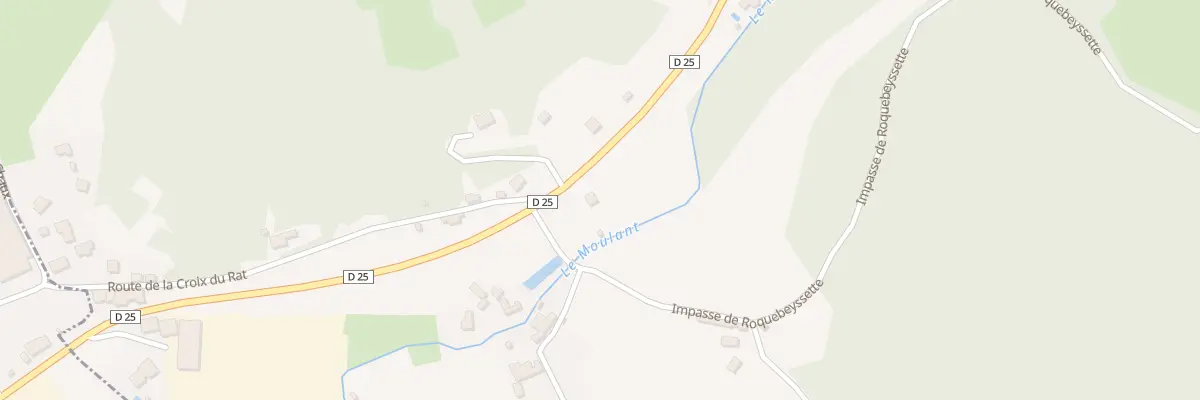 Plan du 450 Rte du Moulin de la Roque à Castels et Bézenac