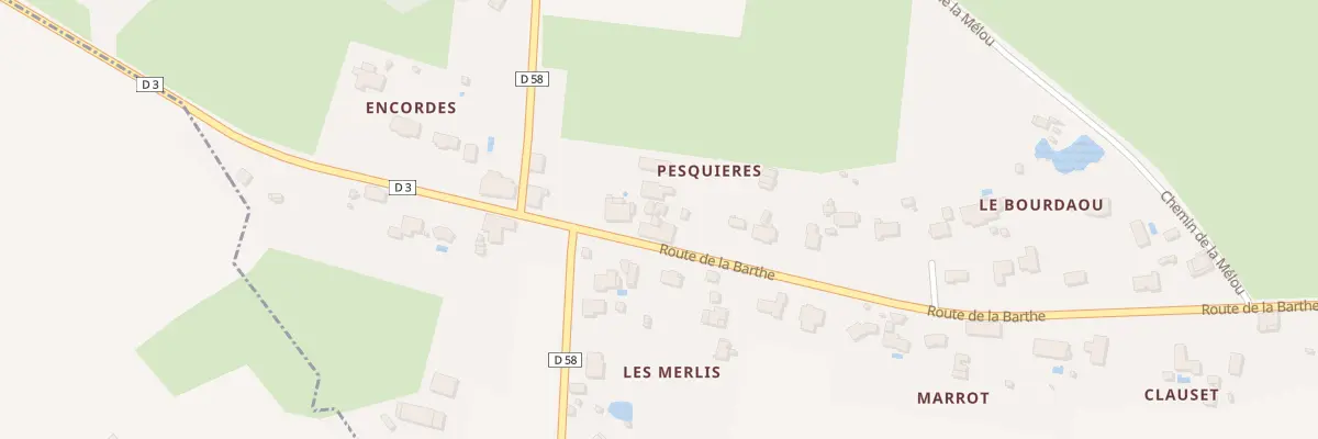 Plan du 59 Rte de la Barthe à Plagnole