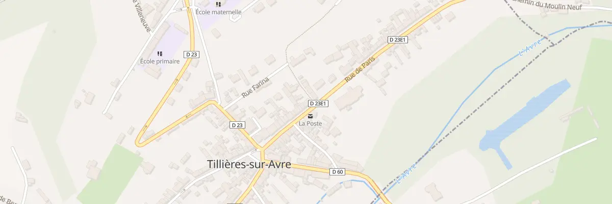 Plan du 25 Rue de Paris à Tillières-sur-Avre