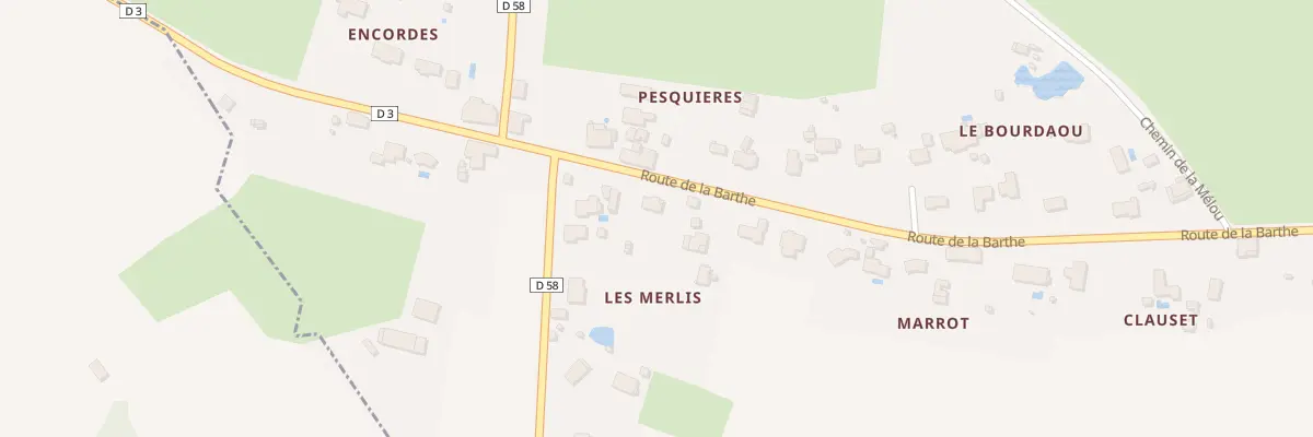 Plan du 90 Rte de la Barthe à Plagnole