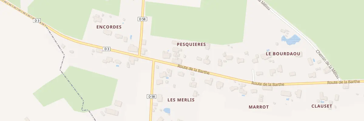 Plan du 69 Rte de la Barthe à Plagnole