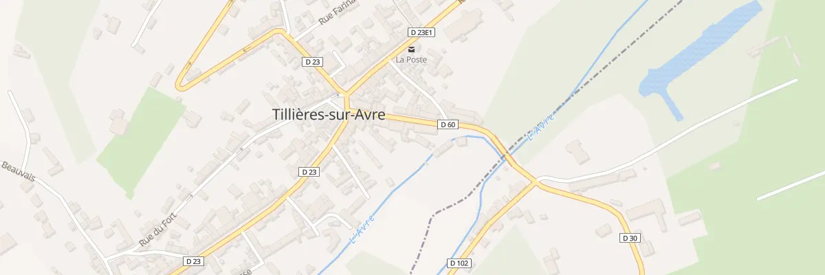Plan du 18 Rue du Cygne à Tillières-sur-Avre