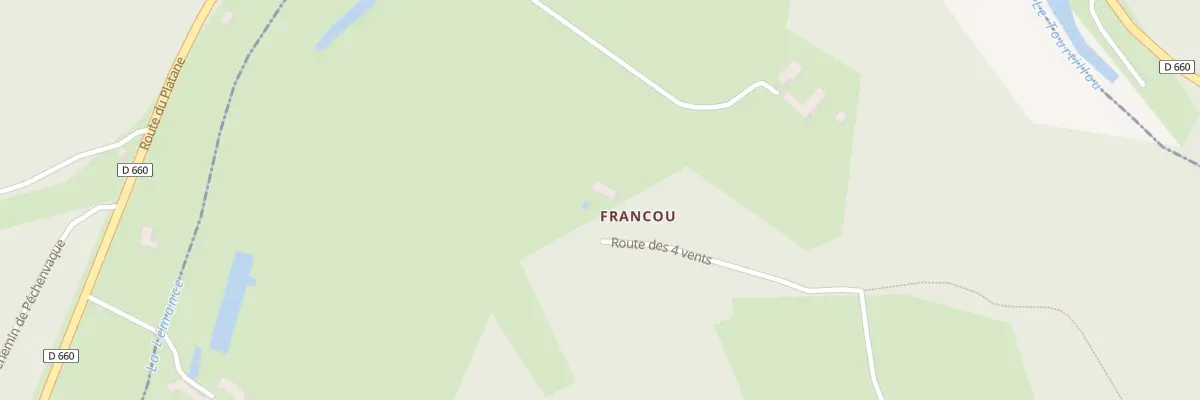 Plan de Francou à Loubejac