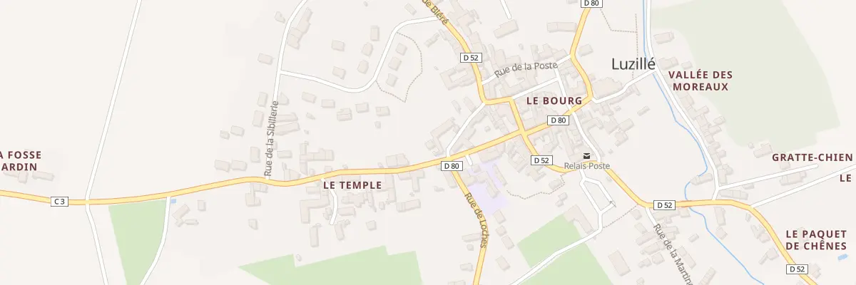 Plan du 1A Rue du Temple à Luzillé