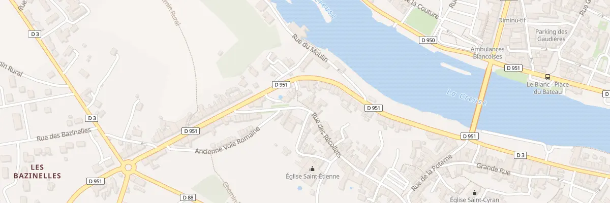 Plan du 46 Rue des Recollets au Blanc