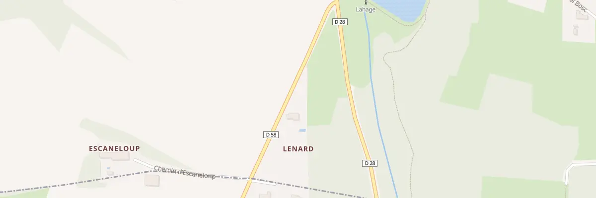 Plan du 185 Rte de Forgues à Lahage