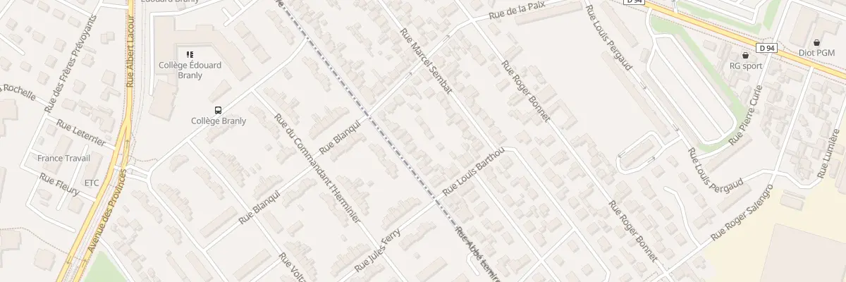 Plan du 69 Rue Abbé Lemire au Petit-Quevilly