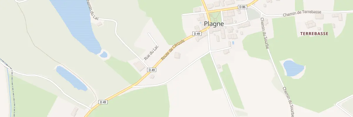 Plan du 121 Rte de Cérizols à Plagne