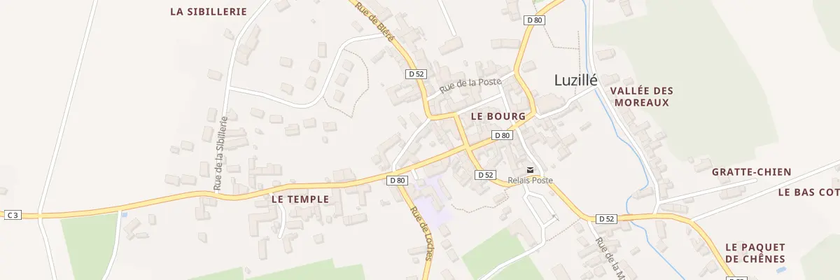 Plan du 1 Rue Bretonneau à Luzillé