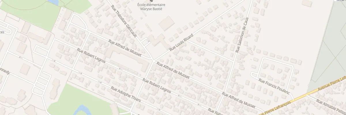 Plan du 33 Rue Alfred de Musset au Grand-Quevilly