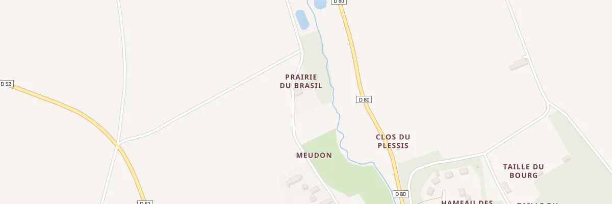 Plan du 1 Meudon à Luzillé