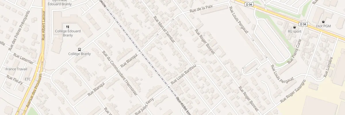 Plan du 58 Rue Marcel Sembat au Petit-Quevilly