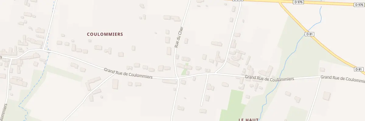 Plan du 4 Rue du Cher à Francueil