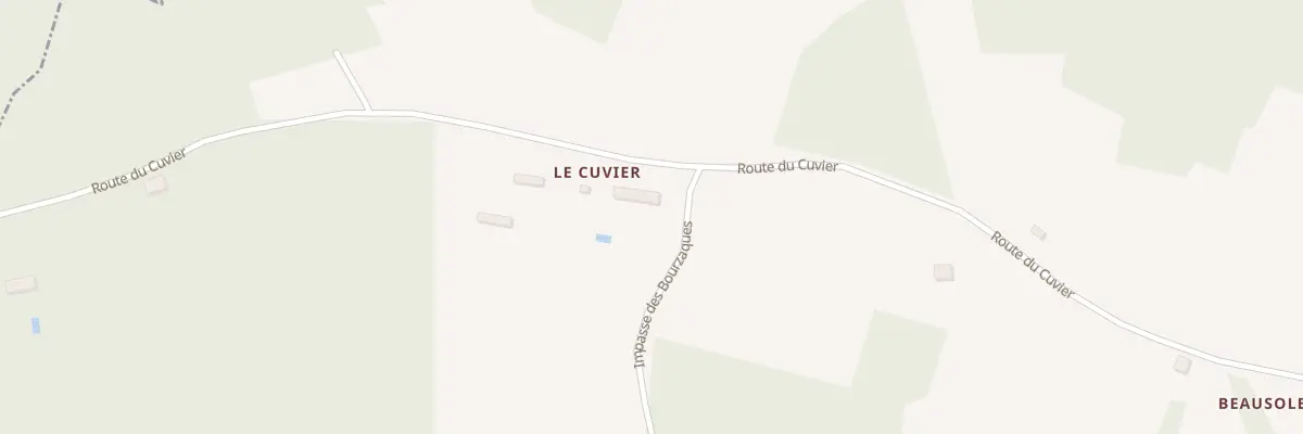 Plan du 925 Rte du Cuvier à Saint-Raphaël
