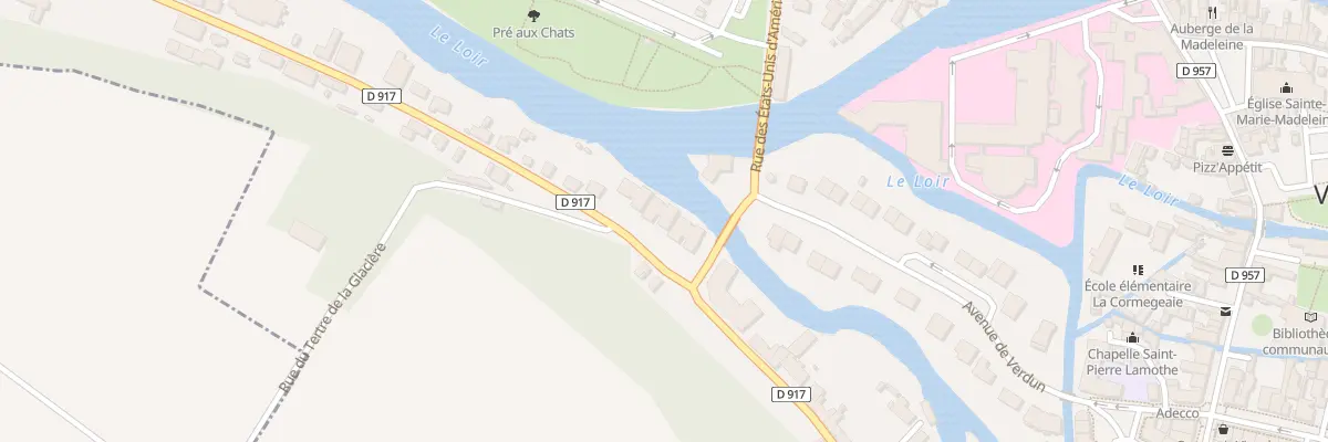 Plan du 3 Rue du Maréchal de Rochambeau à Vendôme