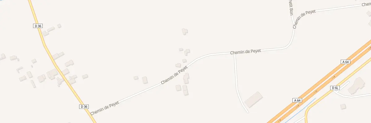 Plan du 303 Che de Peyet à Mondavezan