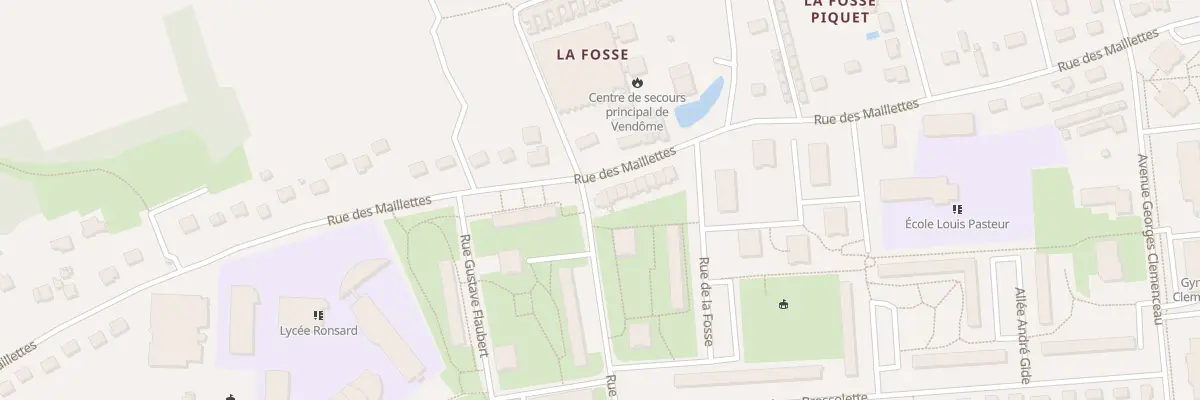 Plan du 24 Rue des Maillettes à Vendôme