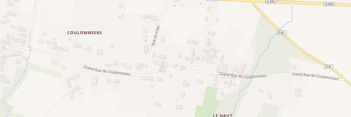 Plan du 16B Gr Grand Rue de Coulommiers à Francueil