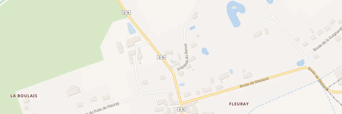 Plan du 8 Rte de Dame Marie les Bois à Cangey