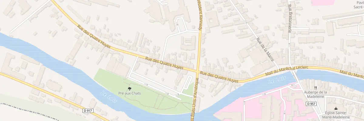 Plan du 51 Rue des Quatre Huyes à Vendôme