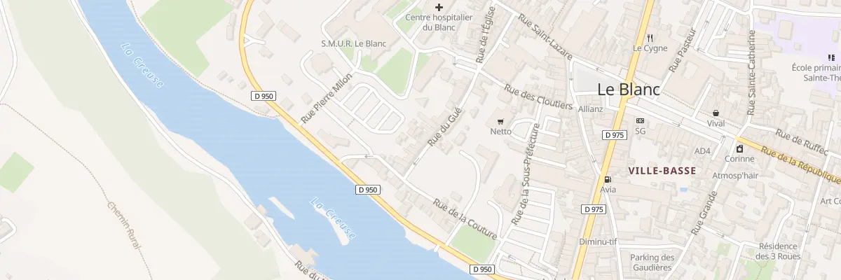 Plan du 9 Rue du Gué au Blanc