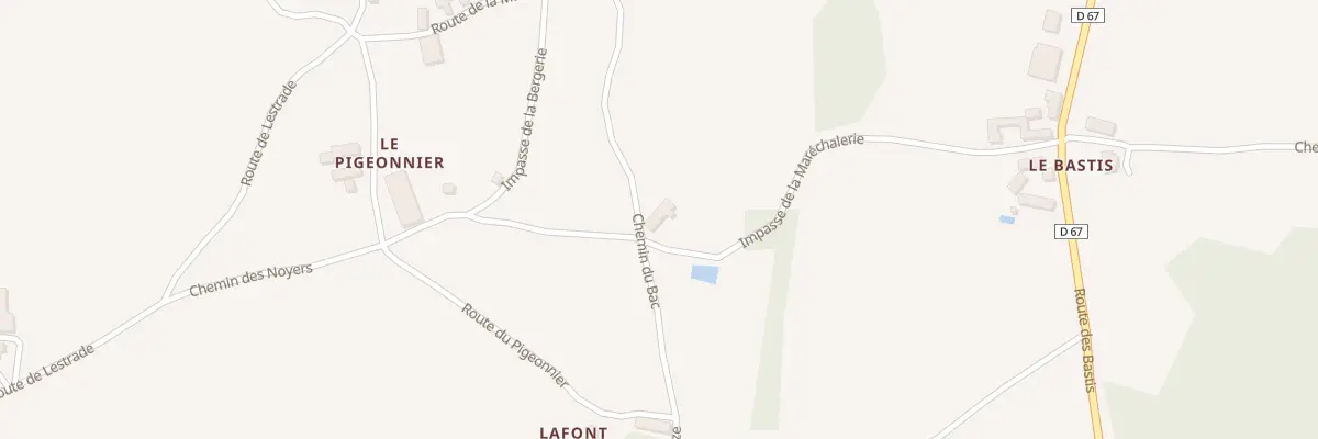 Plan du 42 Le Bourg à Chourgnac
