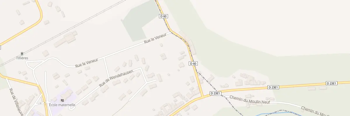 Plan du 3 Rte de Damville à Tillières-sur-Avre