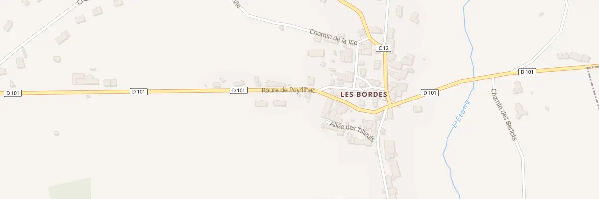 Plan du 5635N Rte de Peyrilhac à Oradour-sur-Glane