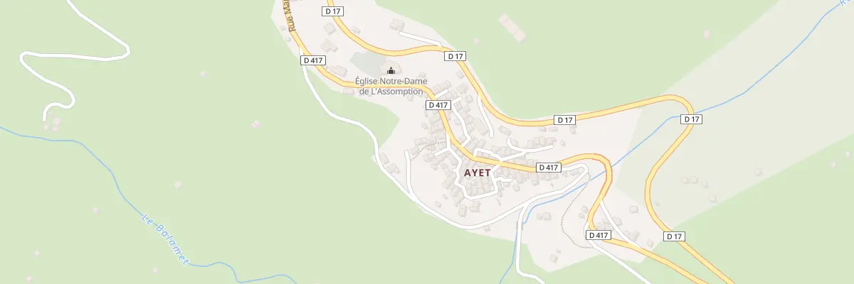 Plan du 114 Ayet à Bethmale