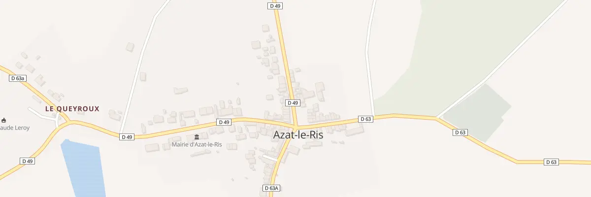 Plan du 2 Rue Fontaine des Rochers à Azat-le-Ris