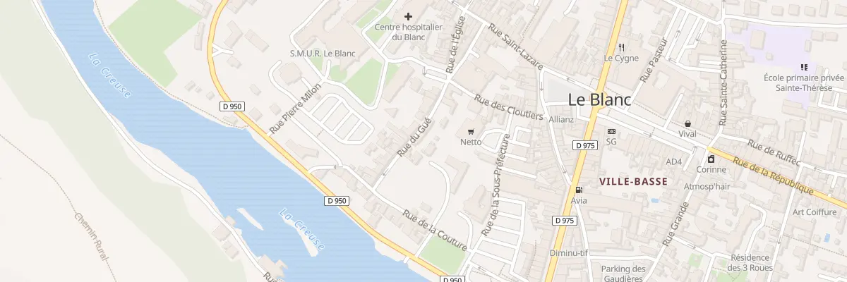 Plan du 8 Rue du Gué au Blanc
