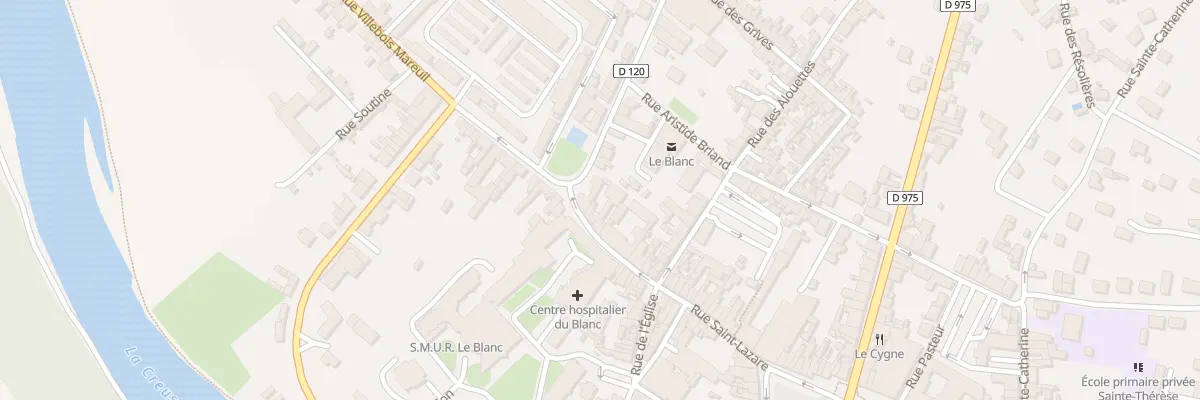 Plan du 42 Rue Saint Lazare au Blanc