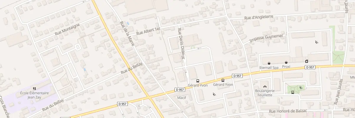 Plan du 3 Rue Denis Diderot à Vendôme