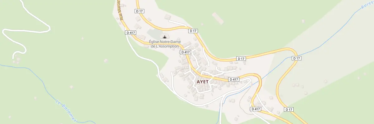 Plan du 110 Ayet à Bethmale
