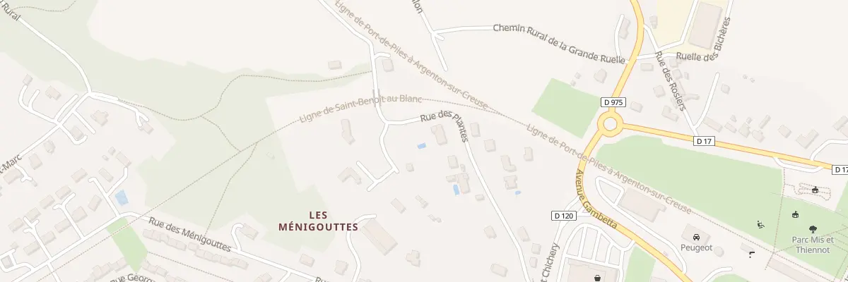 Plan du 11 Rue des Plantes au Blanc