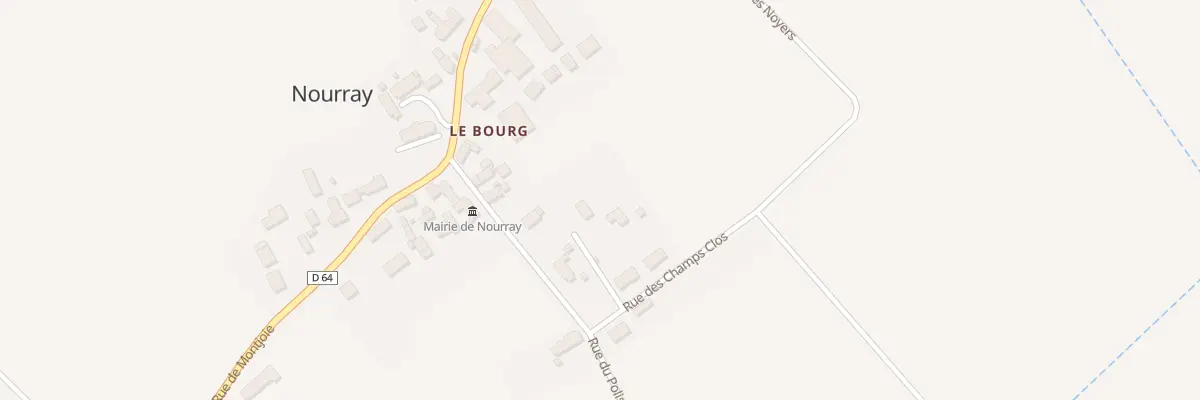 Plan du 50030 Le Bourg à Nourray