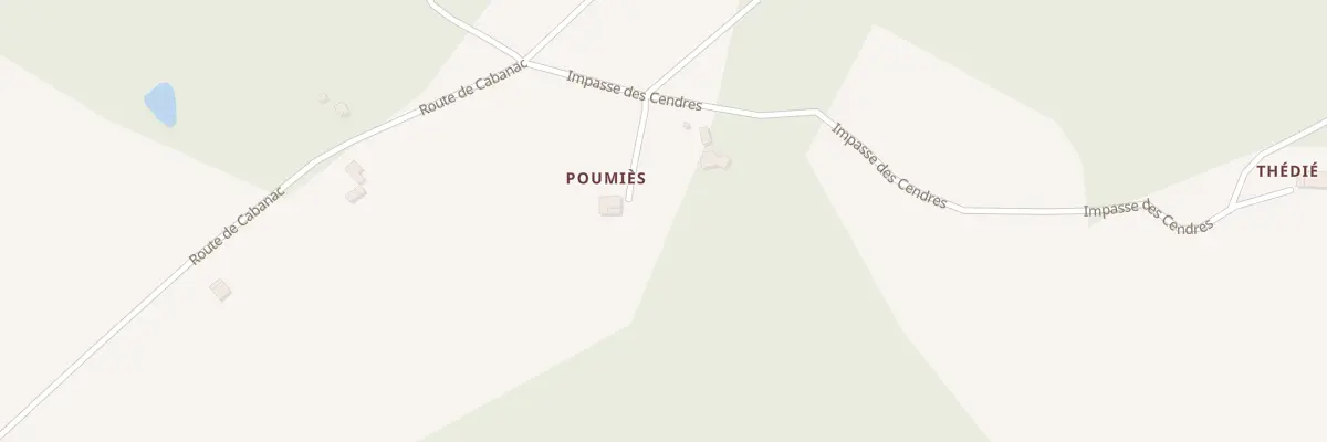 Plan du 5074 Poumies à Gariès