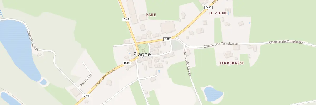 Plan du 21 Rue de la Mairie à Plagne