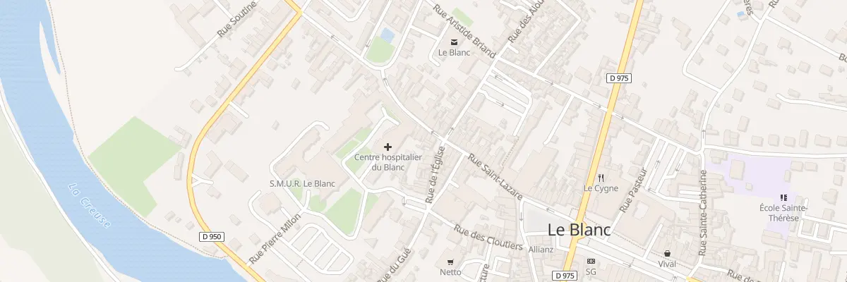 Plan du 27 Rue Saint Lazare au Blanc
