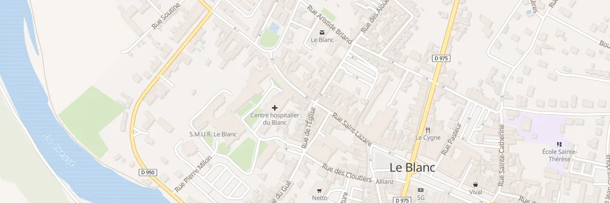 Plan du 25 Rue Saint Lazare au Blanc
