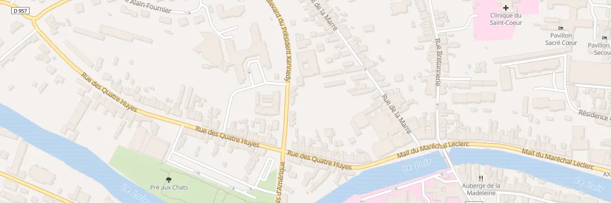 Plan du 25 Rue des Quatre Huyes à Vendôme