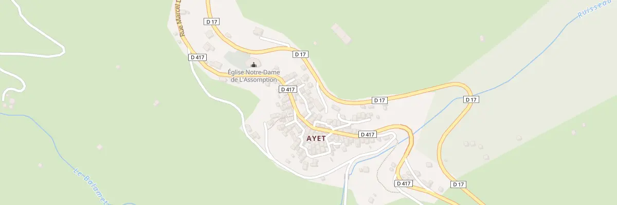 Plan du 84 Ayet à Bethmale